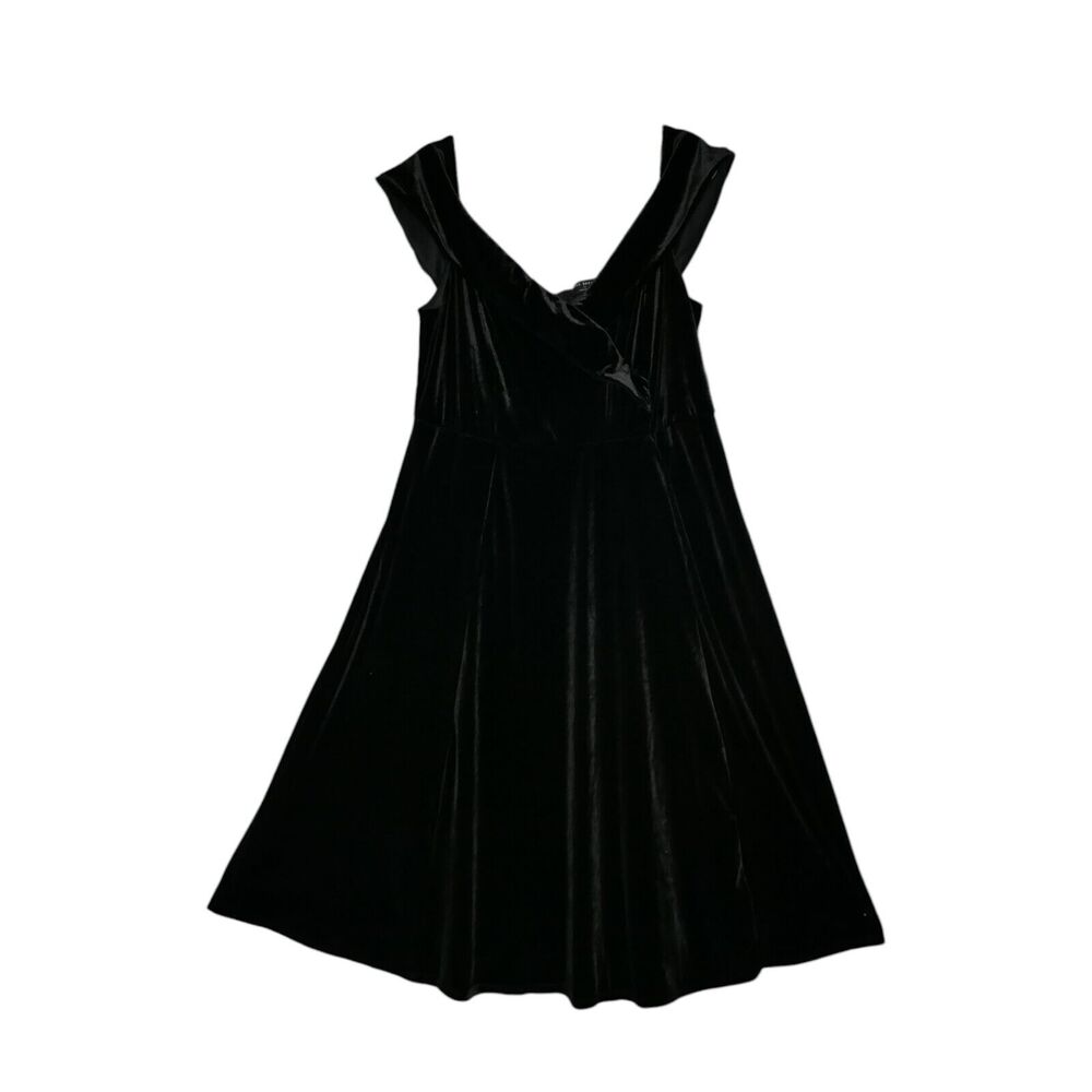 NWT Lane Bryant Sz 20 Black Midi Dress Velour Special Occasion Sexy Sleeveless